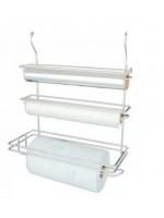 Porta Rolos Papel Toalha Triplo Inox Uso Em Tubo Jomer 3001