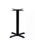 Base de Mesa Preta em Aço para Tampos de Até 100cm OR 2205