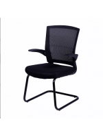 Cadeira Escritório Tecido Or Design 3314 Fixa Baixa Preta