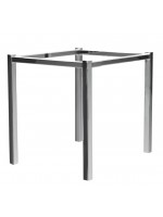Base De Mesa Berlim 4 Lugares Aço Cromado Flape 50mm