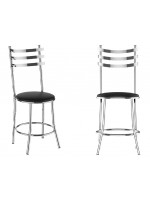 Cadeira Cozinha Cromada Redonda Siena - Flape - 1 Unidade