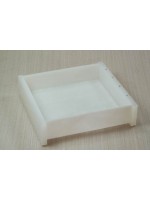 Bandeja Quadrada em Acrílico Pérola