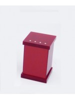 Porta Algodão/Cotonetes em Acrílico Cereja