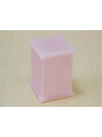 Porta Algodão ou Cotonetes em Acrílico Com Strass Rosa