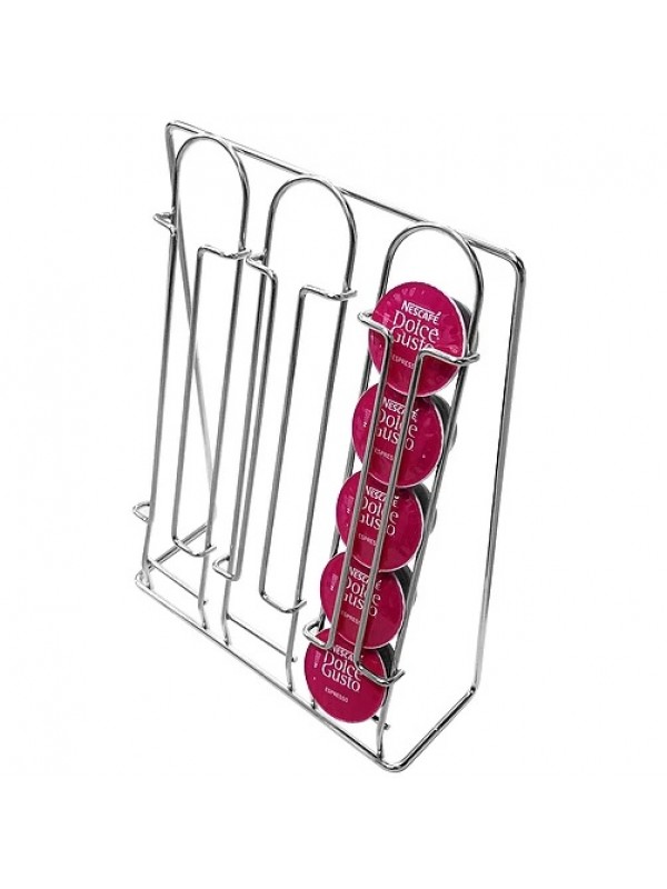 Porta Cápsulas Una Lato Dolce Gusto Cromada Jomer 2102
