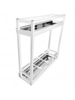 Porta Temperos Latas / Óleo Alumínio Branco Lateral Jomer 9302