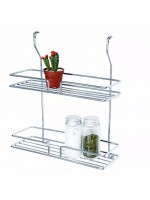 Porta Utensílios Temperos Duplo Cromado Jomer 4275