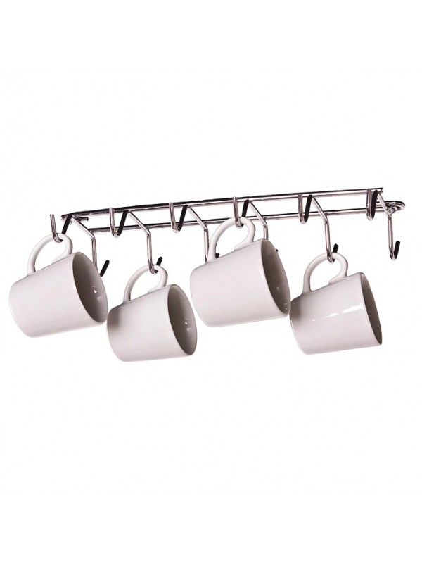 Suporte Porta Xícaras Fixo 275x30x100mm Cromado Jomer 4310 