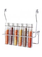 Porta Temperos 6 Tubos Pet Tampas Em Alumínio Jomer 4540