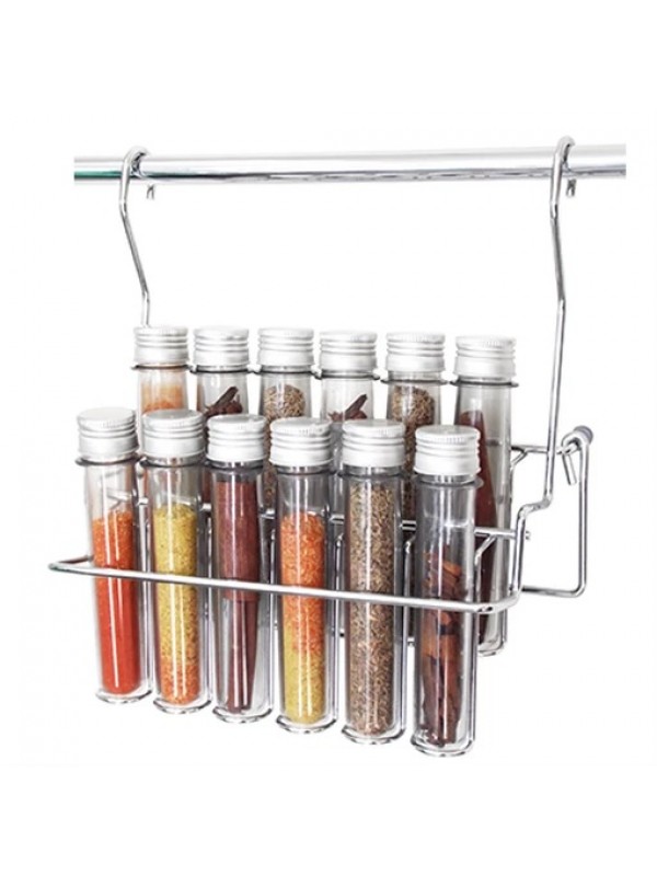 Porta Temperos 12 Tubos Pet com Trava de Apoio Jomer 4550