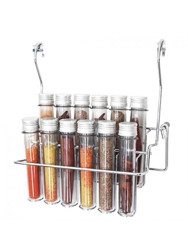 Porta Temperos 12 Tubos Pet com Trava de Apoio Jomer 4550