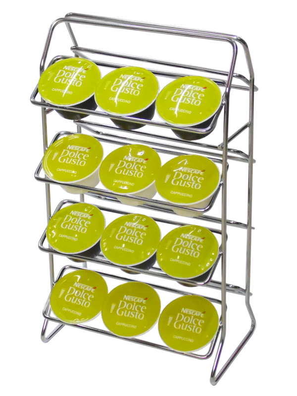 Suporte Porta Cápsulas Dolce Gusto Due Lati Jomer 2105 Cromado.