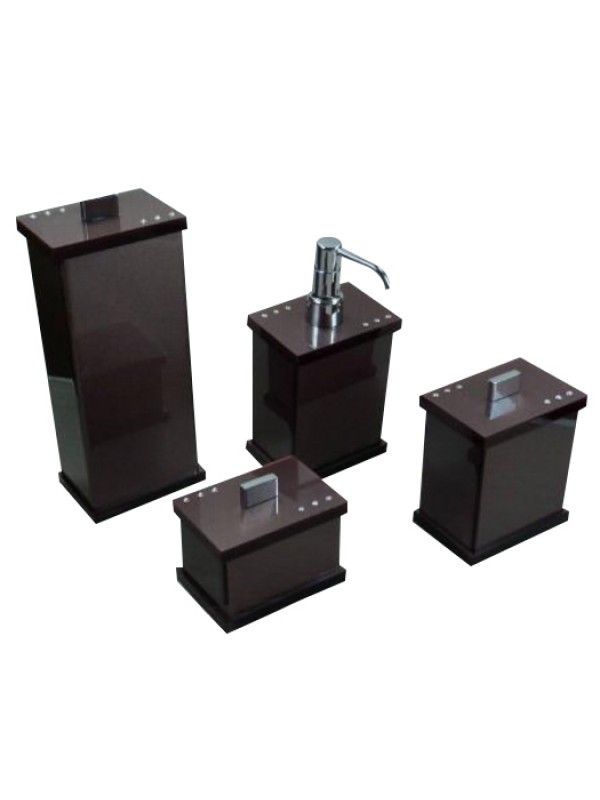 Kit Potes ESTILO em Acrílico Com Strass - Veja as Cores Disponíveis!