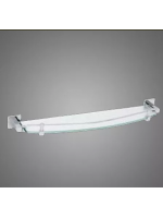 Suporte Porta Shampoo Quadrado Metal Cromado Linha Retro