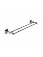 Toalheiro Quadrado Latão 60cm Duplo Trendmetais Tm 176401